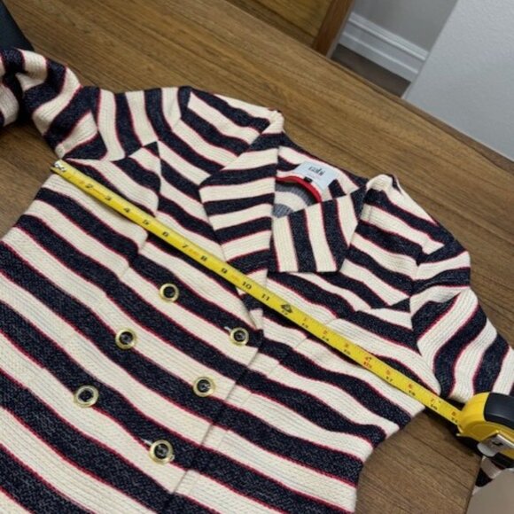 CAbi "Love, Carol" Nautical Stripe Cruise Jacket - Picture 14 of 16